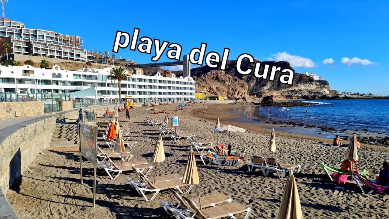 פלאיה דל קורה Deluxe 3 Rooms74M2,2Air Condit 2Tv Seaview On Amadores,2 Heatpools, Parking, 600 Mb,Dishwasher,2Lift,,3 Beaches מראה חיצוני תמונה