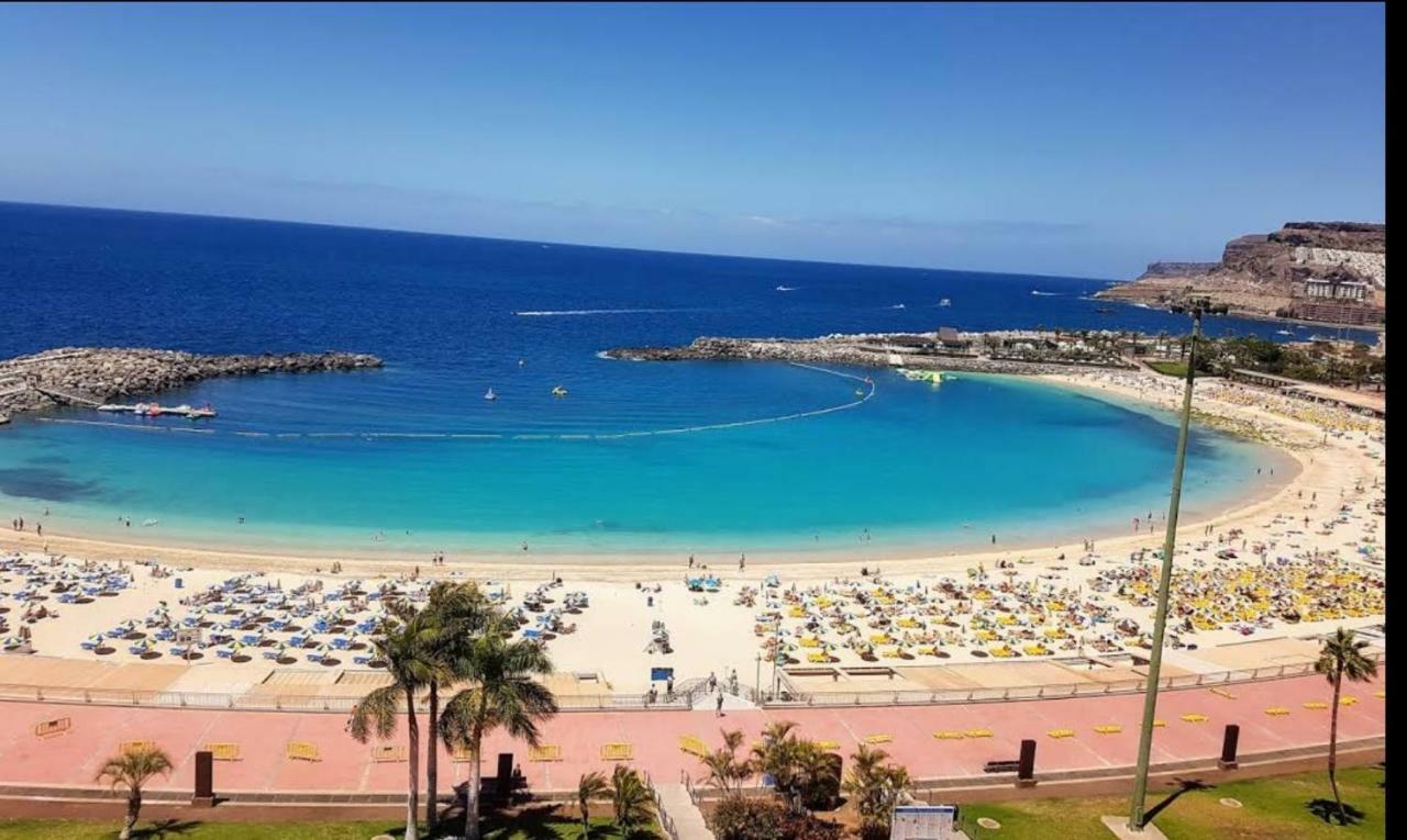 פלאיה דל קורה Deluxe 3 Rooms74M2,2Air Condit 2Tv Seaview On Amadores,2 Heatpools, Parking, 600 Mb,Dishwasher,2Lift,,3 Beaches מראה חיצוני תמונה